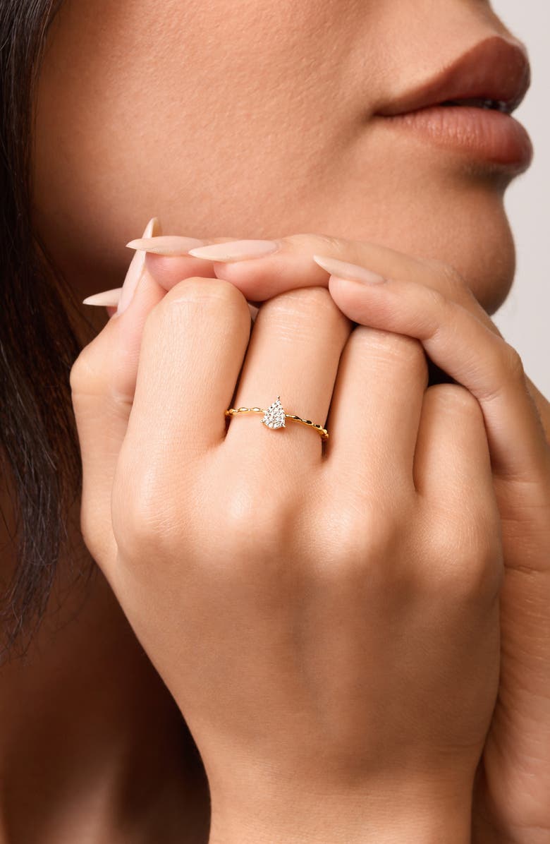 Bony Levy Mykonos Diamond Pavé Stacking Ring, Alternate, color,