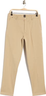 BOSS Kane Flat Front Straight Leg Pants