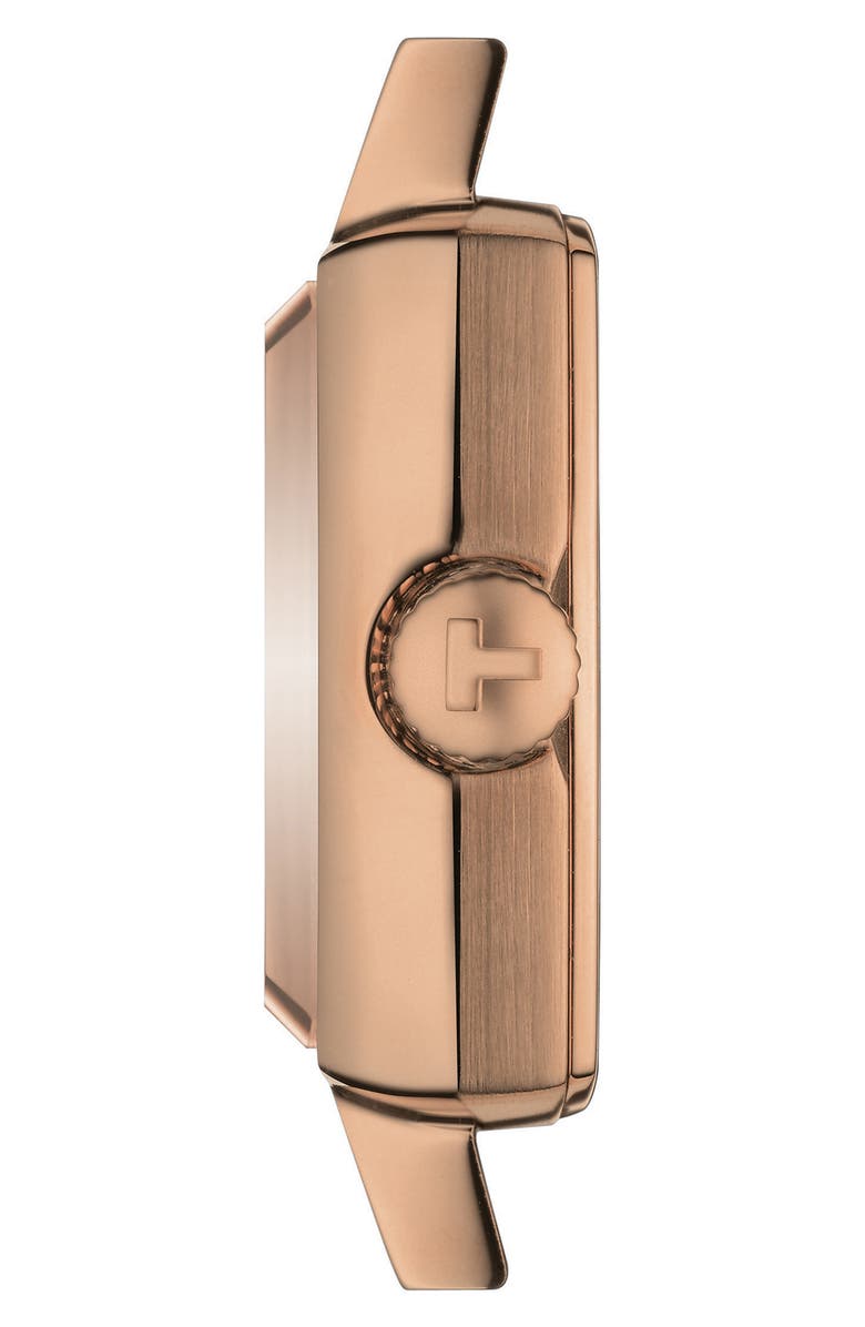 Tissot Lovely Summer Leather Strap Square Watch & Interchangeable Straps Set, 20mm, Alternate, color, Tan