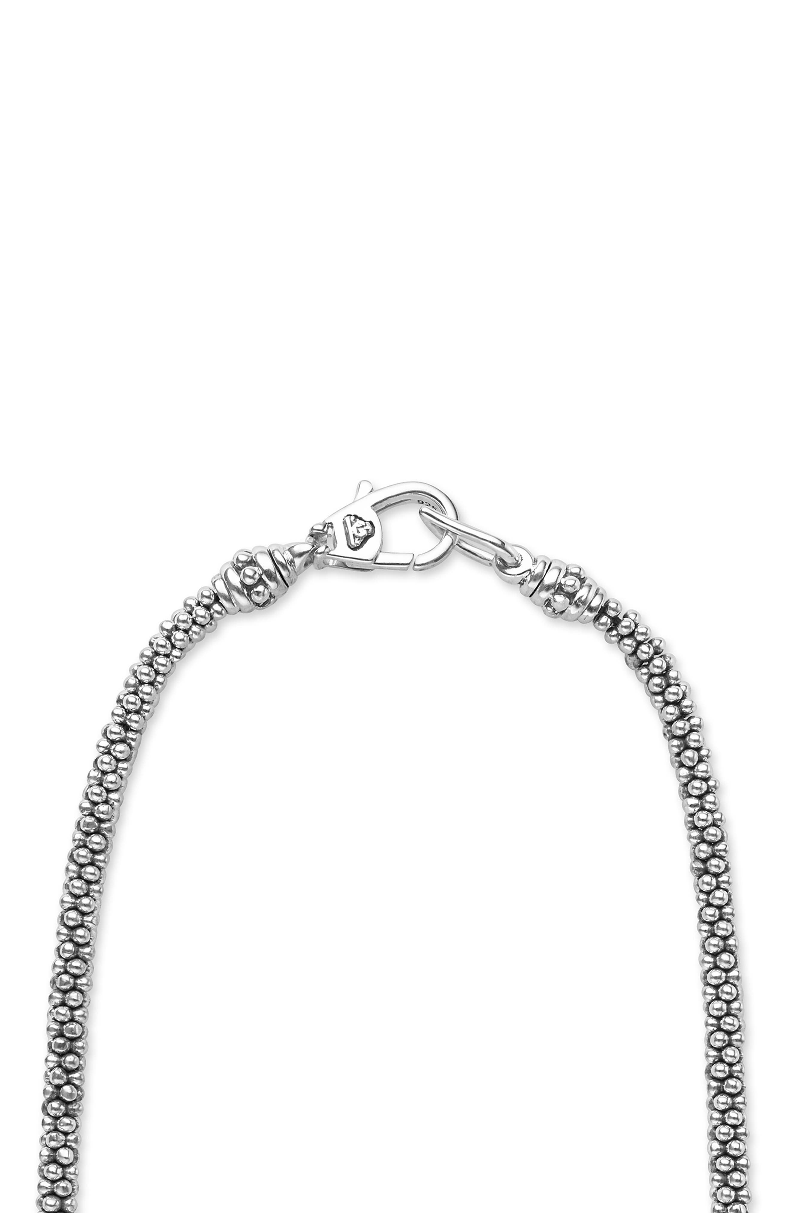 LAGOS Signature Caviar Interlocking Diamond Pendant Necklace (Women ...
