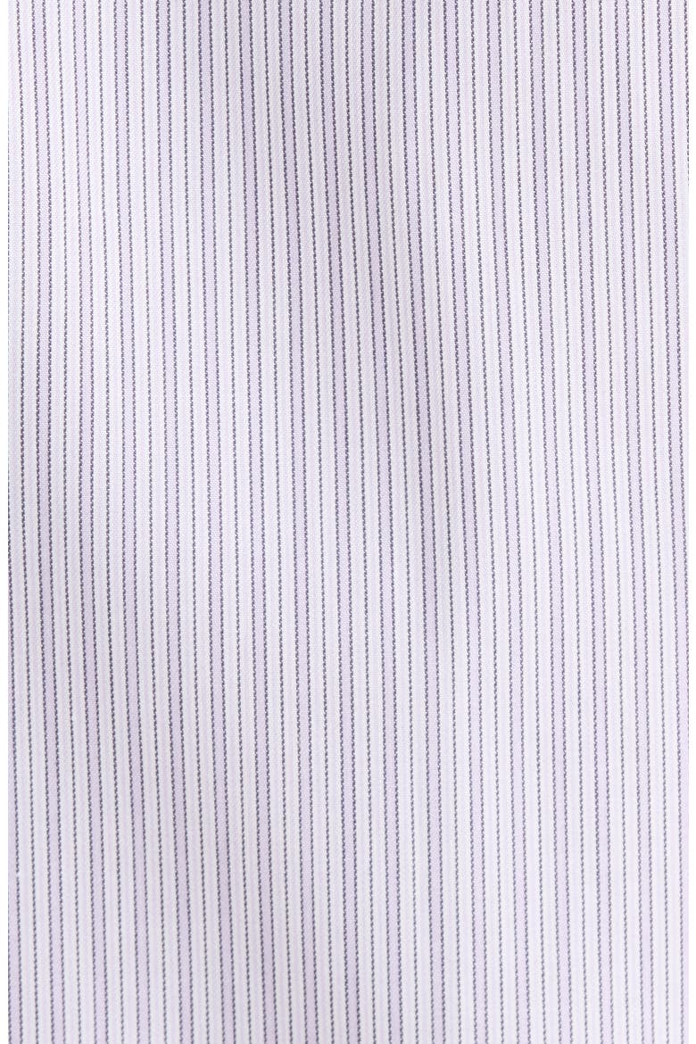 Trim Fit Stripe Premium Non-Iron Cotton Dress Shirt, Alternate, color, PURPLE ANTICA STRIPE