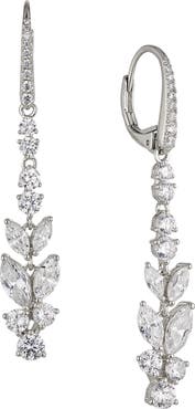 Nadri Wren Cubic Zirconia Linear Drop Earrings