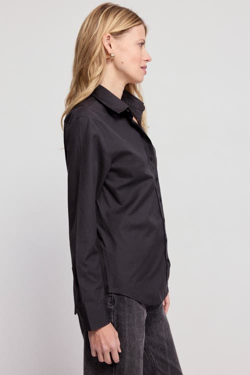 The Shirt By Rochelle Behrens The Jet Set Icon Shirt In Black