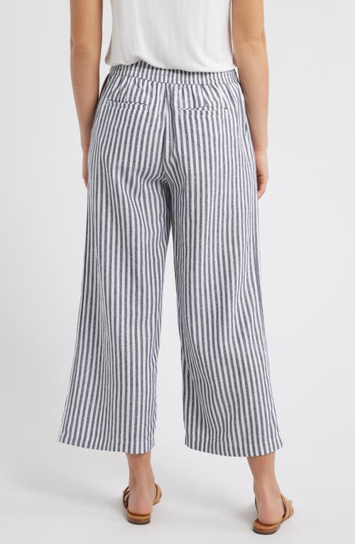 CASLONR CASLON(R) DRAWSTRING WIDE LEG LINEN BLEND PANTS 