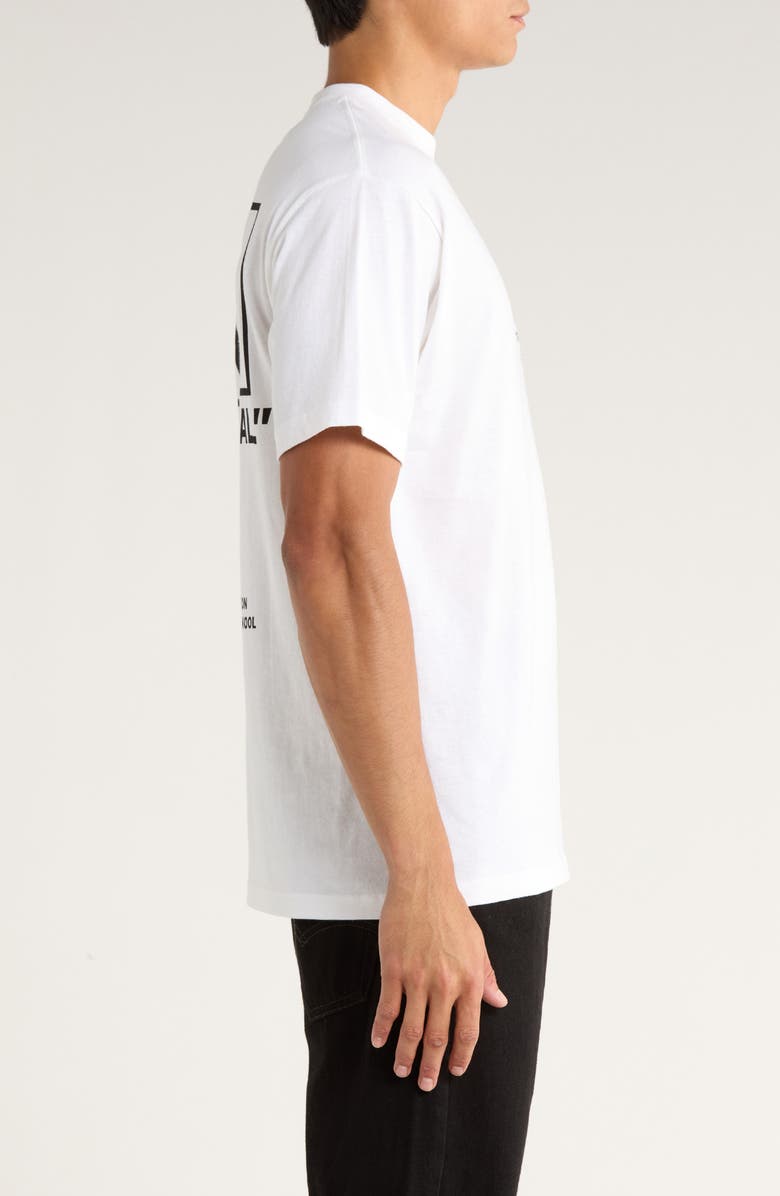 Vans Stacked Hi Logo Cotton Graphic T-Shirt, Alternate, color, White