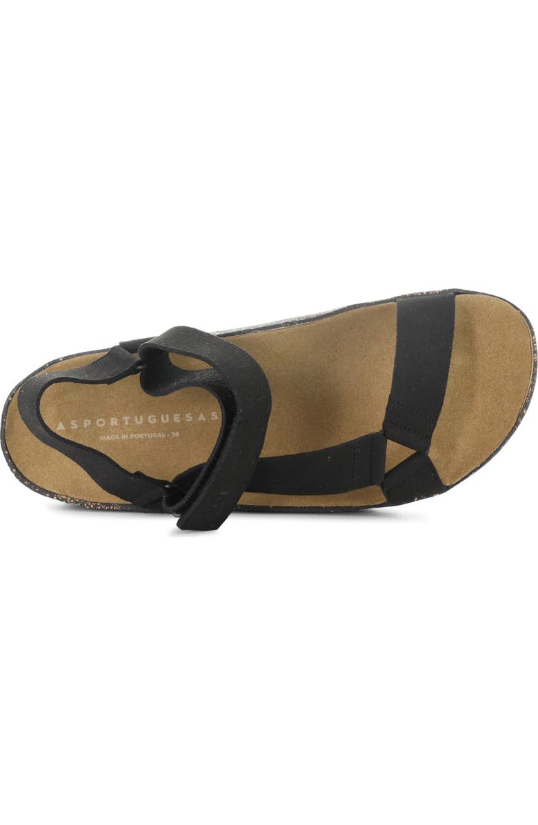 Asportuguesas by Fly London Clew Sandal, Alternate, color, Black