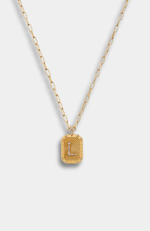 Heirloom Initial Pendant Necklace