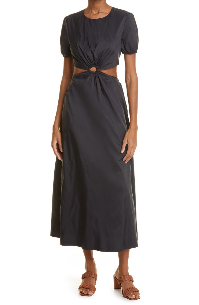 STAUD Calypso Cutout Maxi Dress, Main, color, 