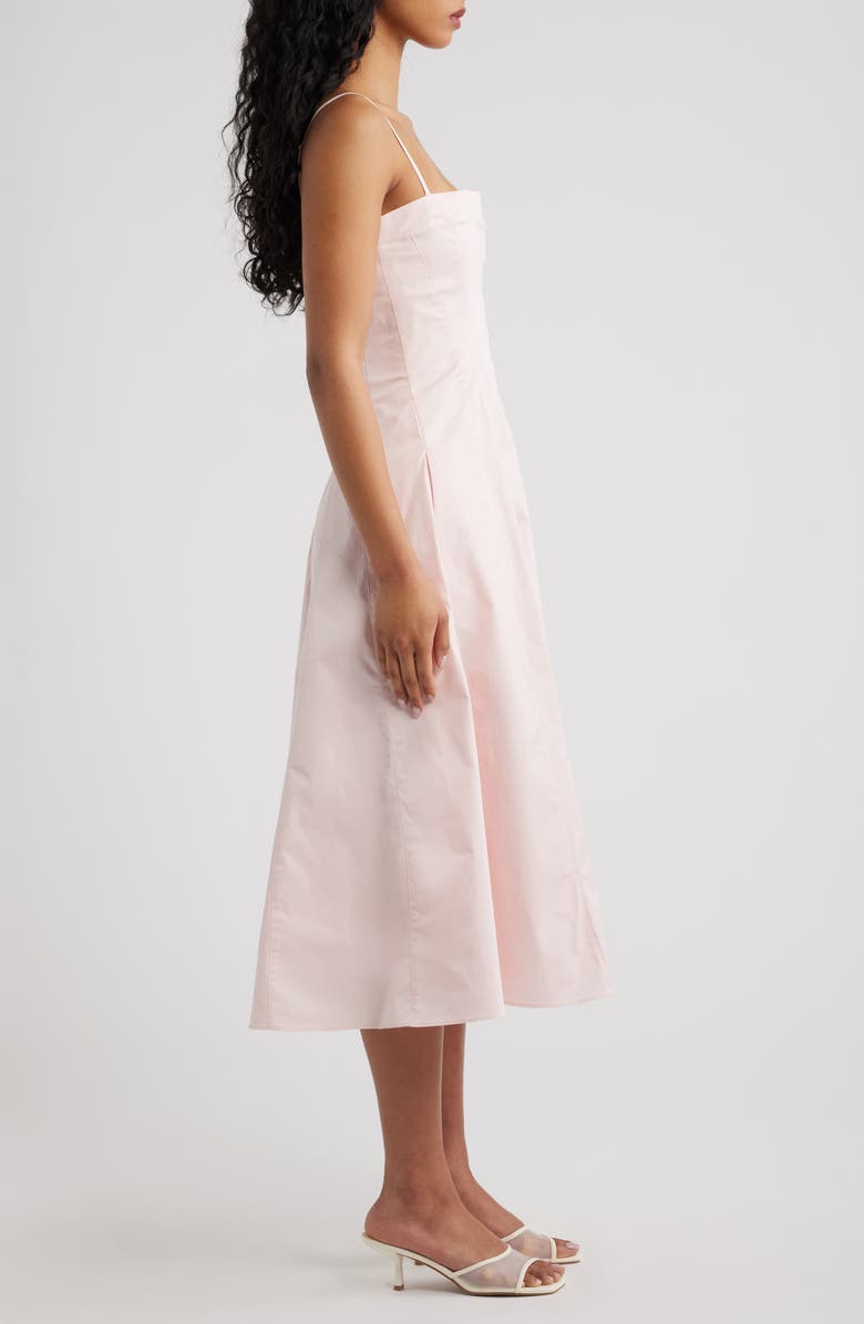 HOUSE OF CB Dolly Seamed Midi Sundress, Alternate, color, Pink