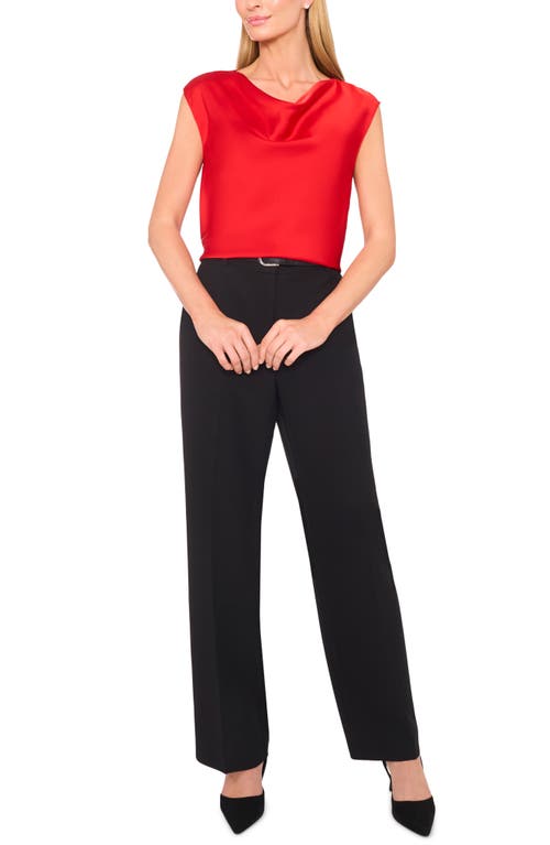 Halogenr Halogen(r) Cowl Neck Sleeveless Top In Red