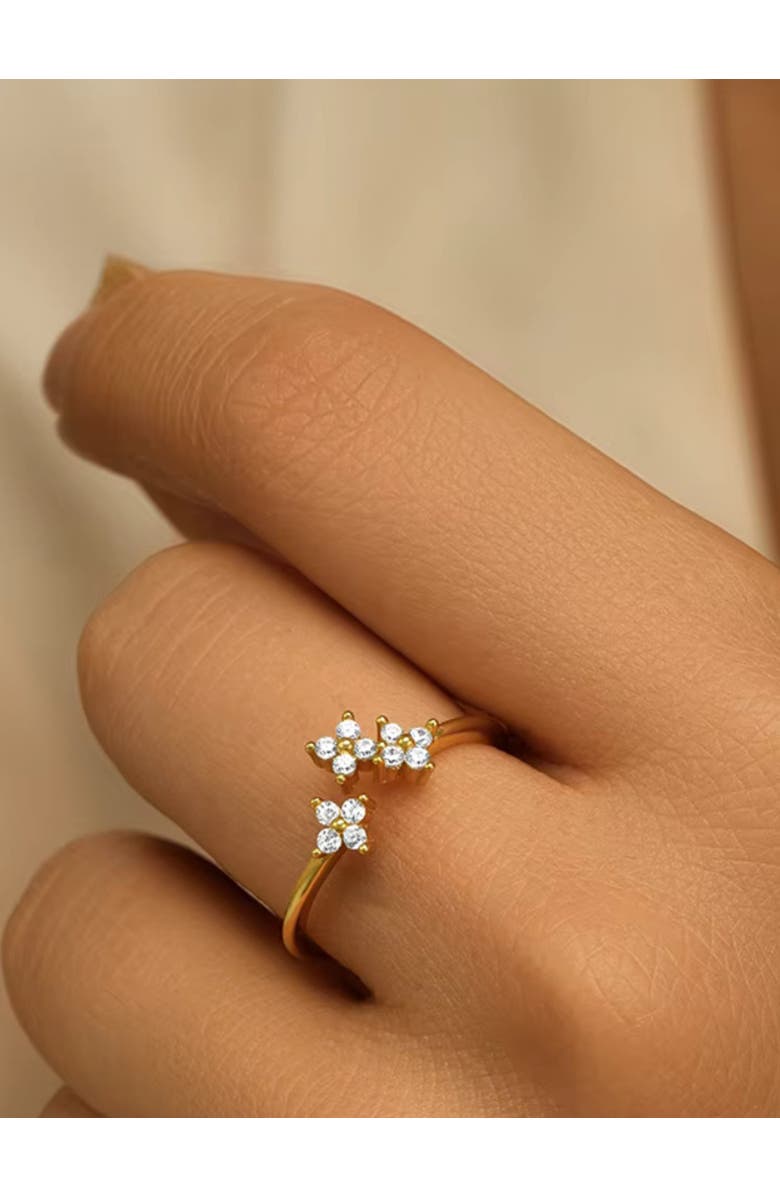 Hollywood Sensation Radiance Unique Open Ring with AAAAA Cubic Zirconia, Alternate, color, 