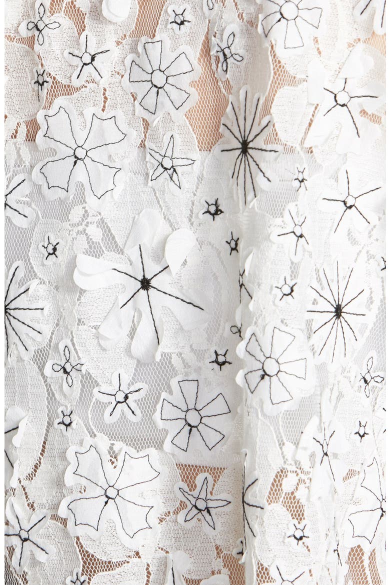 Floral Lace Bow Blouse, Alternate, color, IVORY