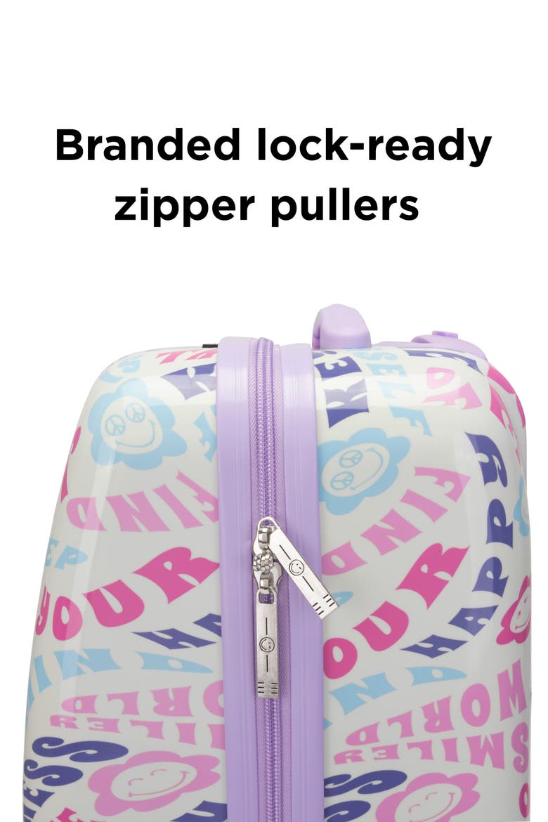 Adventure 18" Airline Approved Carry-on Suitcase, Alternate, color, Happy Traveler