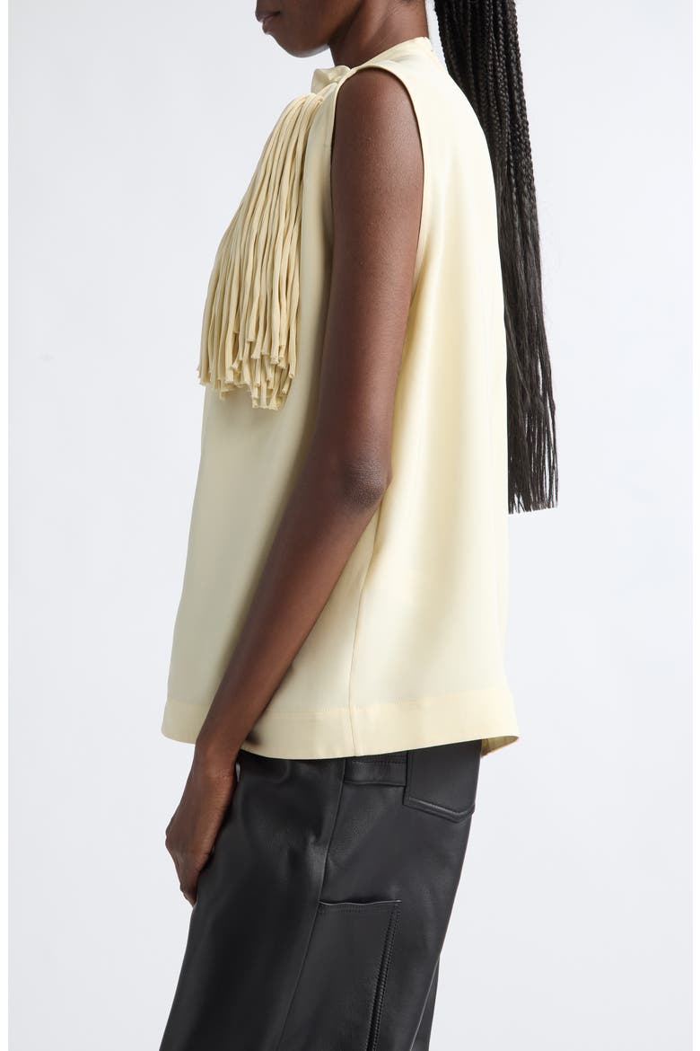 Alden Fringe Silk Top, Alternate, color, MACADAMIA