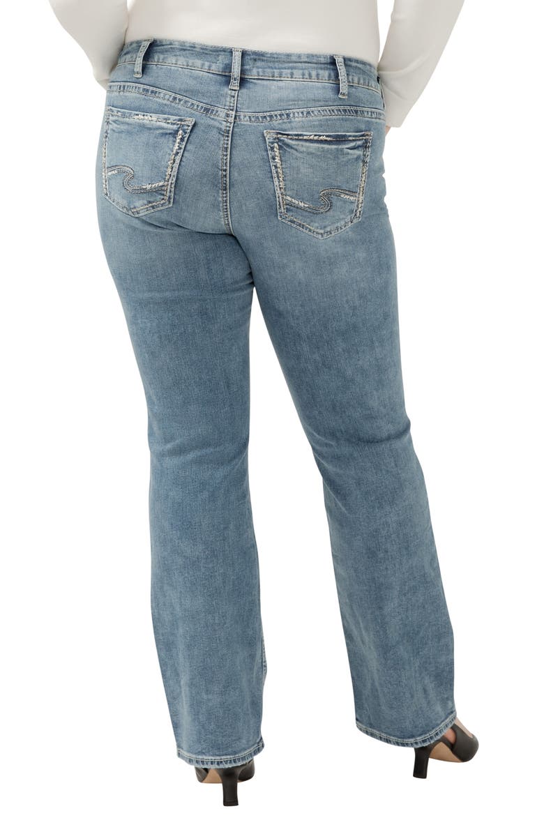 Silver Jeans Co. Suki Curvy Mid Rise Slim Bootcut Jeans, Alternate, color, Indigo