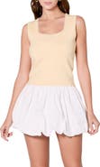 Endless Rose Imitation Pearl Trim Knit Tank
