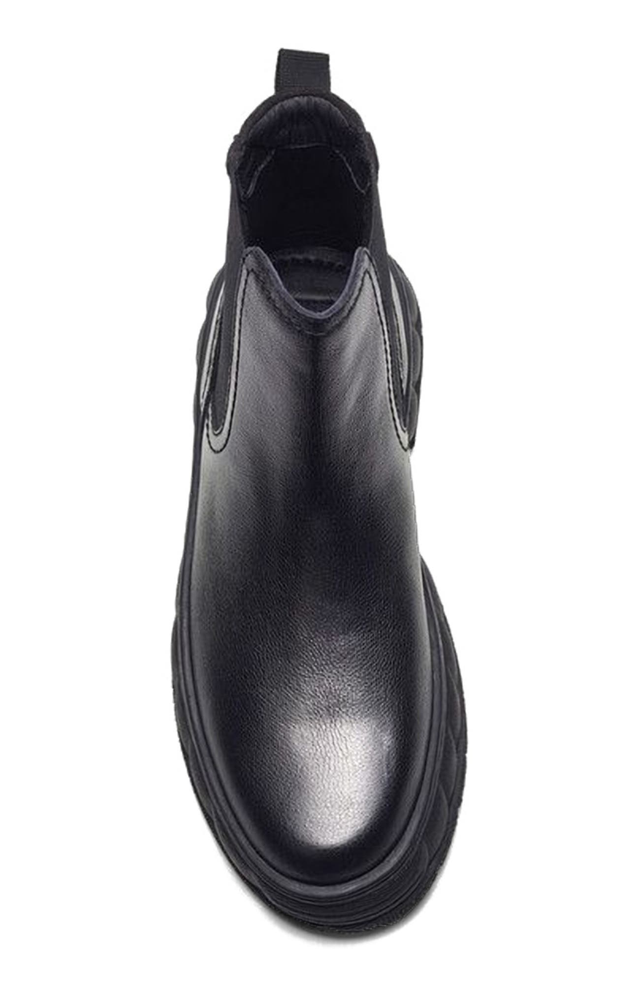 A. Veer Axis Chelsea Boot, Alternate, color, Black Leather