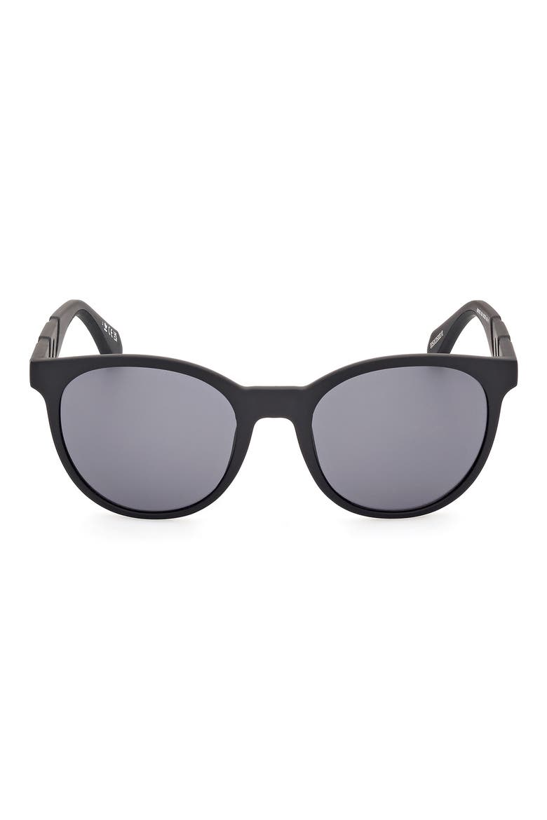 Round Sunglasses, Main, color, MATTE BLACK/ SMOKE