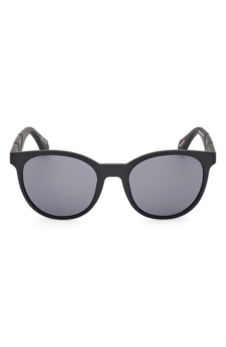adidas Round Sunglasses, Main, color, Matte Black/ Smoke