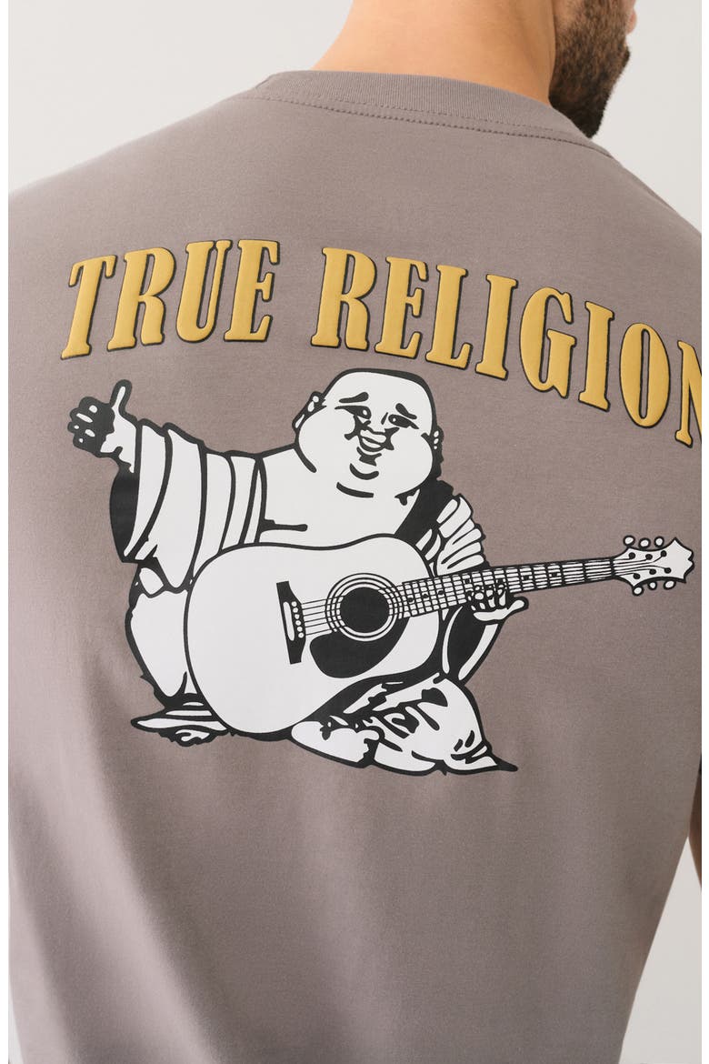 Horseshoe Buddha Graphic T-Shirt, Alternate, color, CHARCOAL