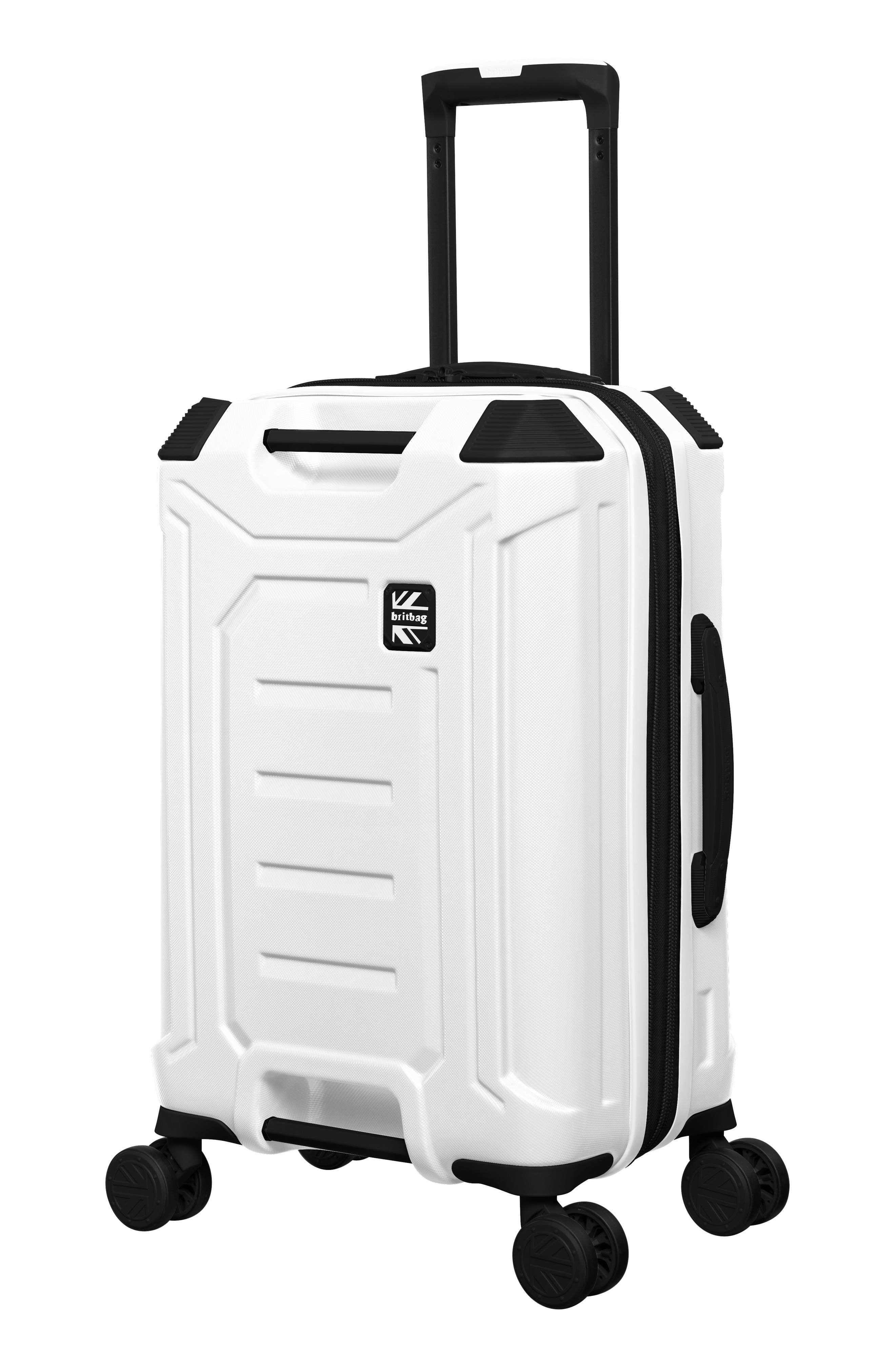 Britbag Stonesfields 21-Inch Hardside Spinner Luggage, Alternate, color, White