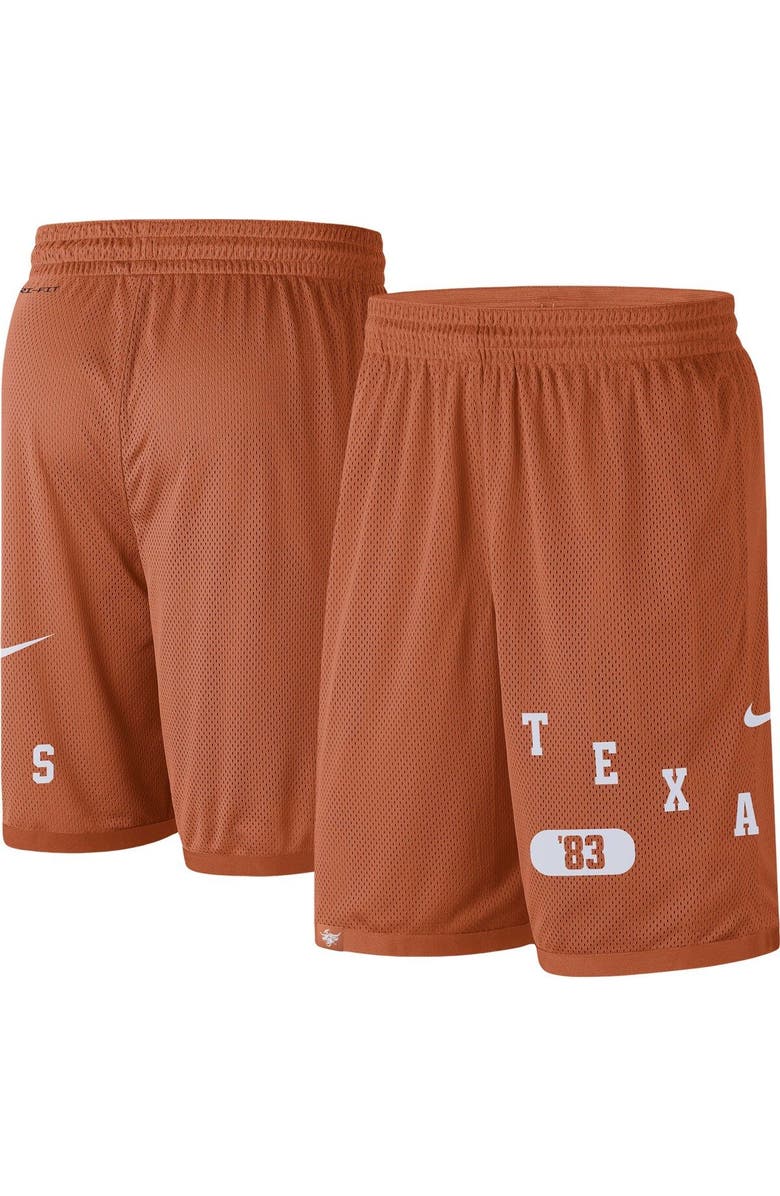 Nike Men's Nike Texas Orange Texas Longhorns Wordmark Performance Shorts, Main, color, 