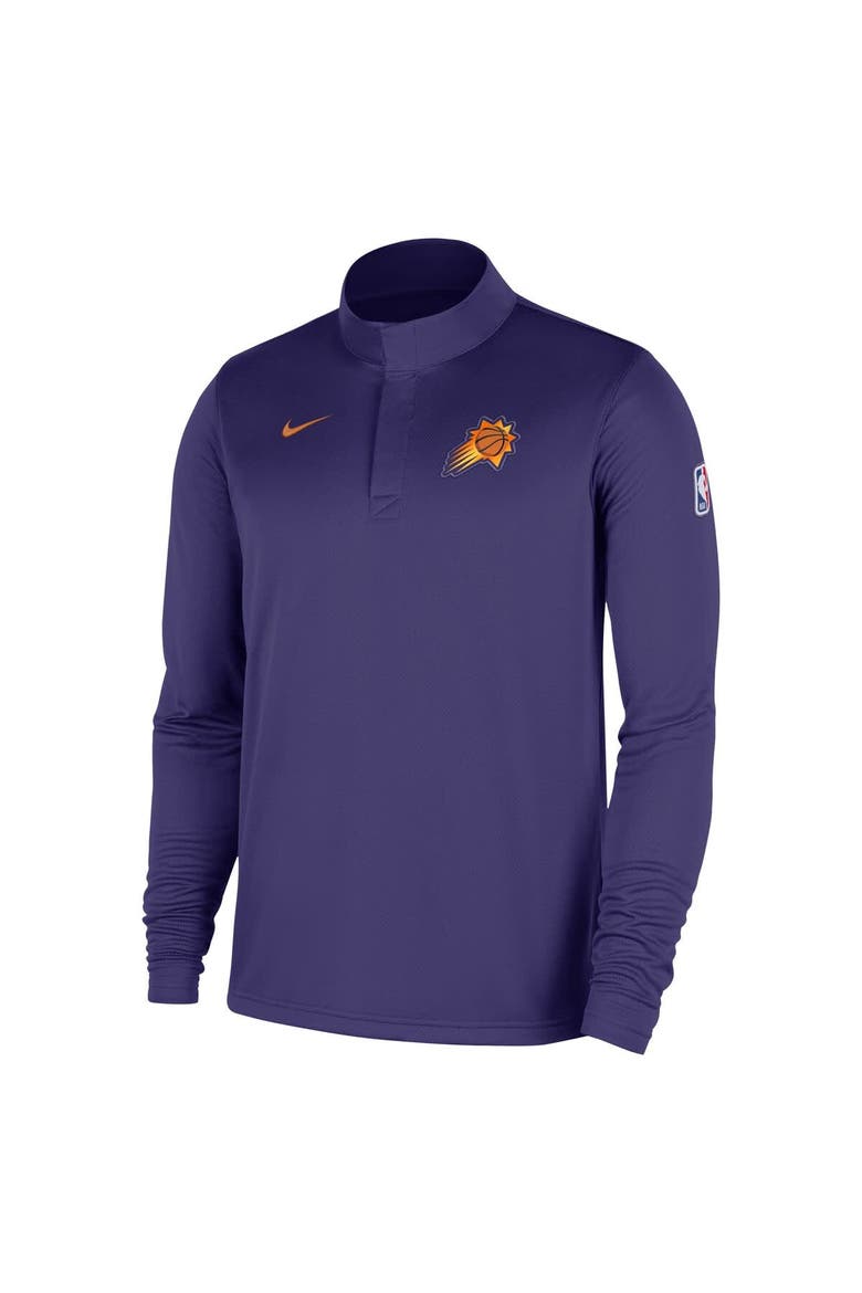 Men's Nike Purple Phoenix Suns 2025/26 Authentic Coaches Quarter-Zip Dri-Fit Top, Alternate, color, Purple