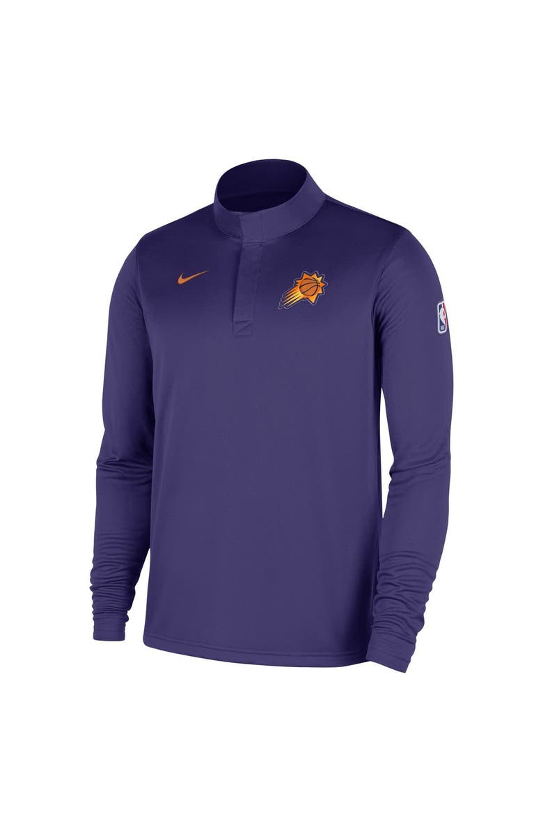 Nike Men's Nike Purple Phoenix Suns 2025/26 Authentic Coaches Quarter-Zip Dri-Fit Top, Alternate, color, Purple