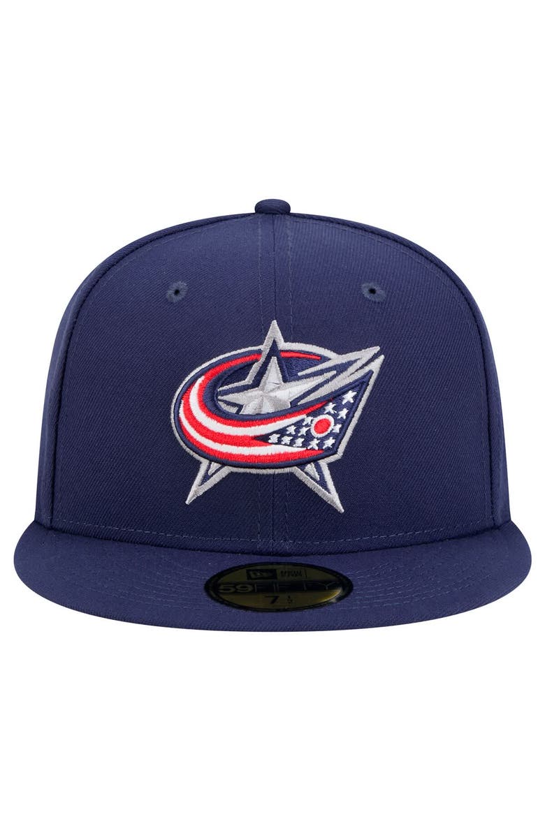 New Era Men's New Era Navy Columbus Blue Jackets Core 59FIFTY Fitted Hat, Alternate, color, Navy
