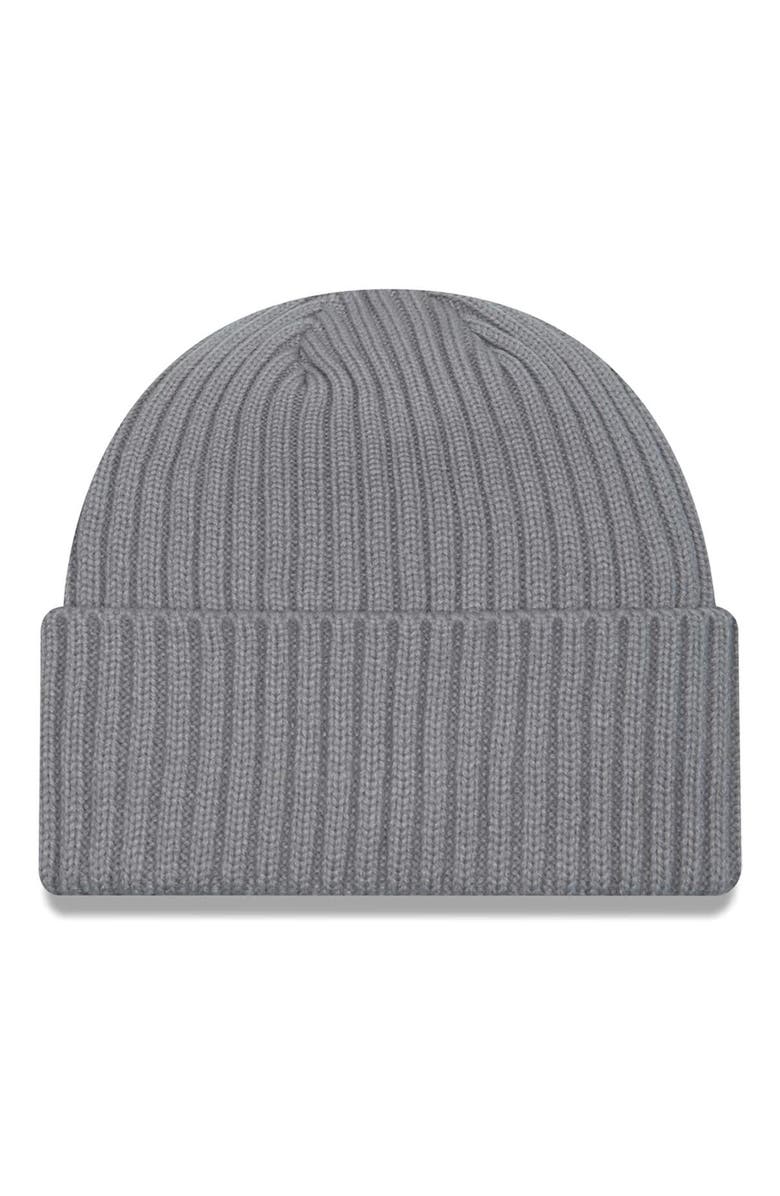 New Era Men's New Era Gray New England Patriots Color Pack Multi Cuffed Knit Hat, Alternate, color,