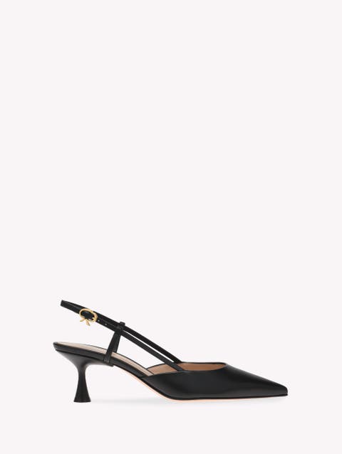 Kitten Heel Slingback Pointed Toe Pump