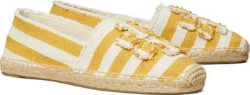 Fray Stripe Espadrille Flat