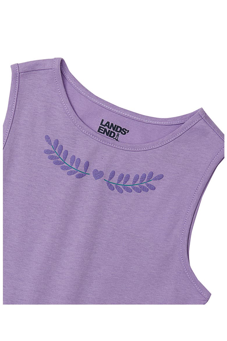 Girls Tunic Tank Top, Alternate, color, Vines/Hearts Lavender