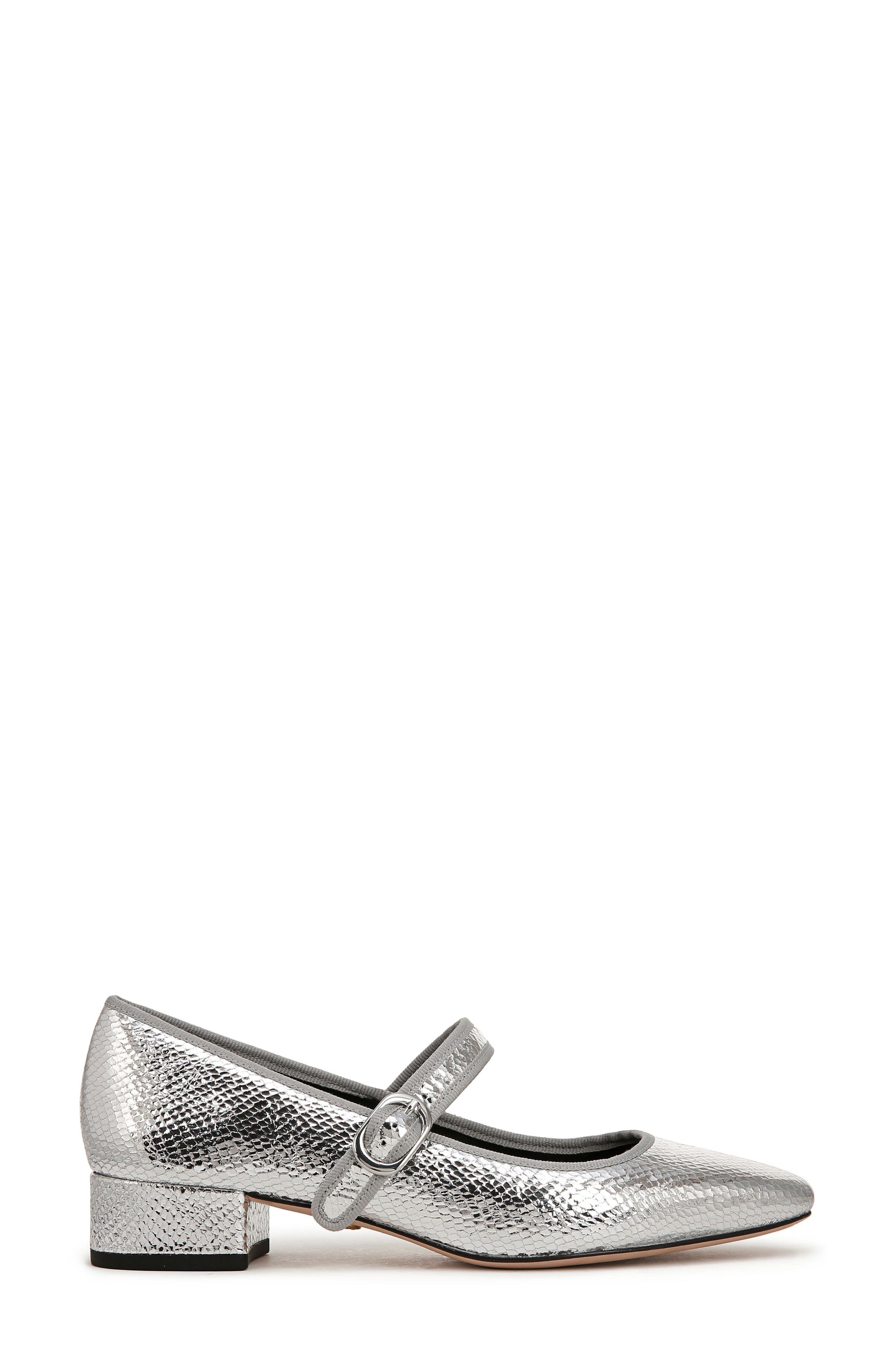 Veronica Beard Cade Mary Jane Pump, Alternate, color, Silver