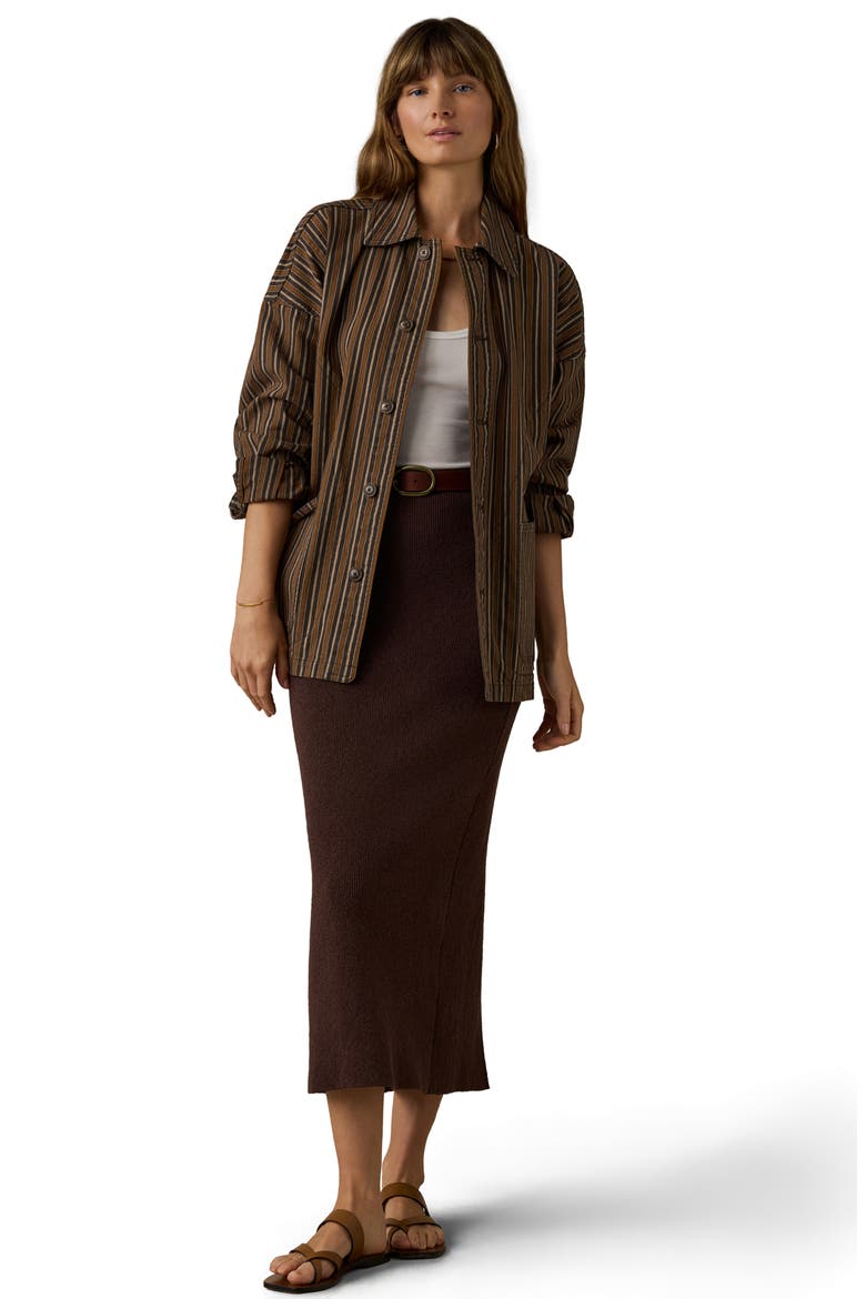 Tide Stretch Organic Cotton Twill Chore Jacket, Alternate, color, MAPLE COVE STRIPE