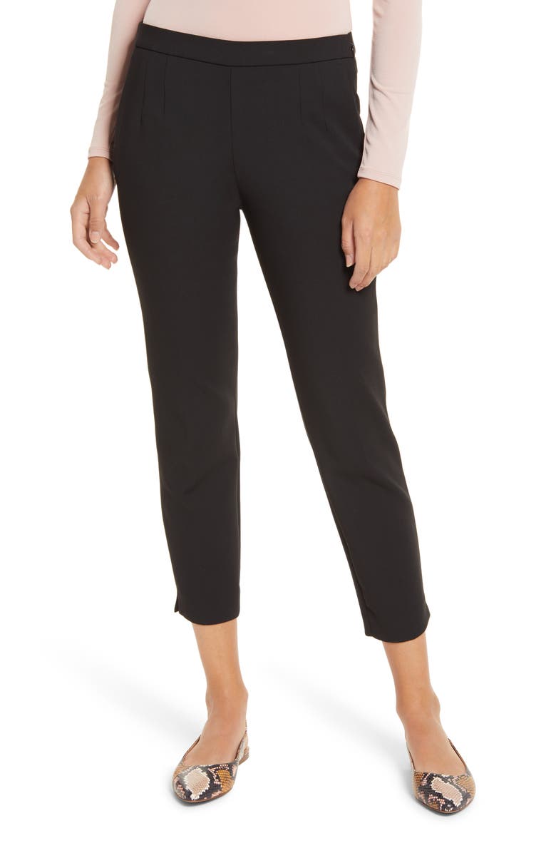 J.Crew Slim Stretch Crepe Pants, Main, color, 