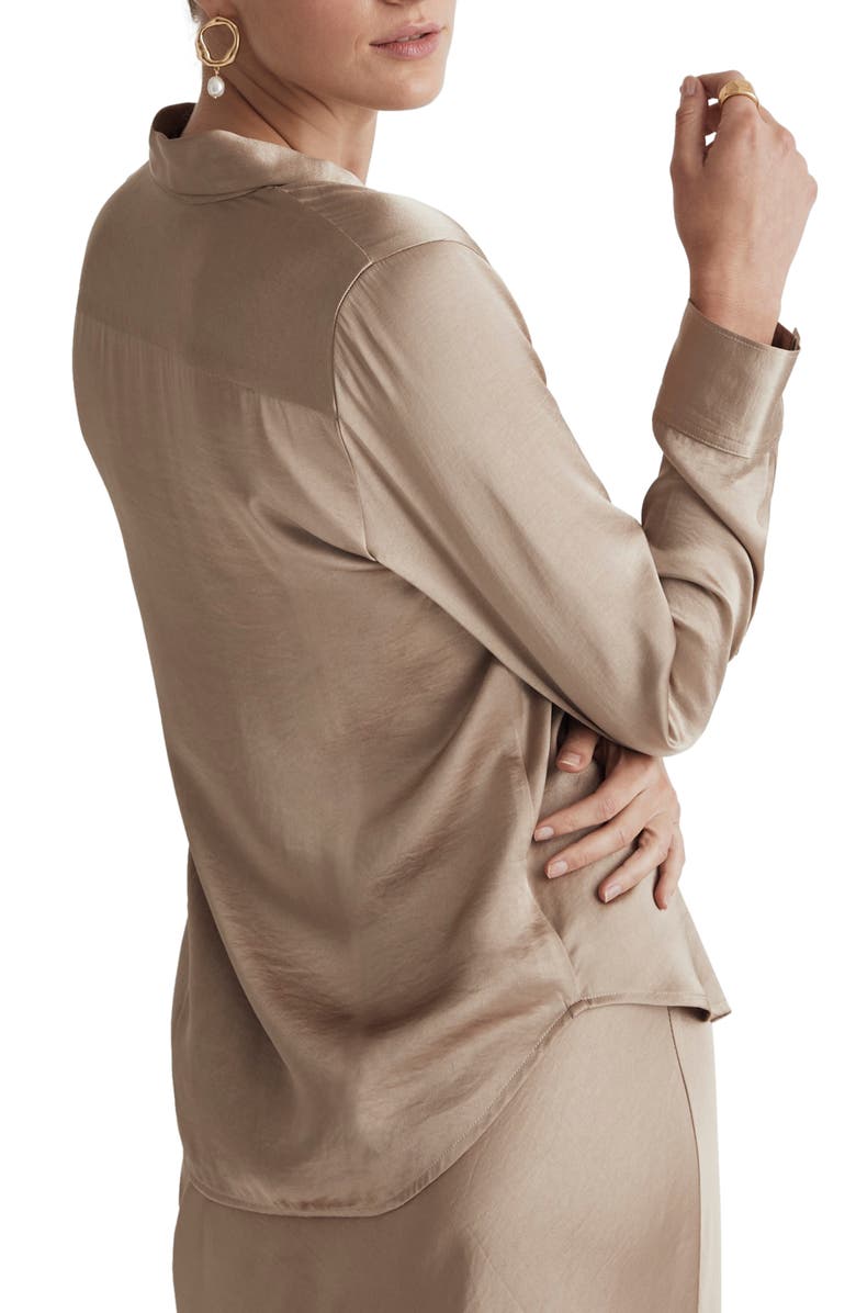 Madewell Enzo Button-Up Shirt, Alternate, color, Matchstick