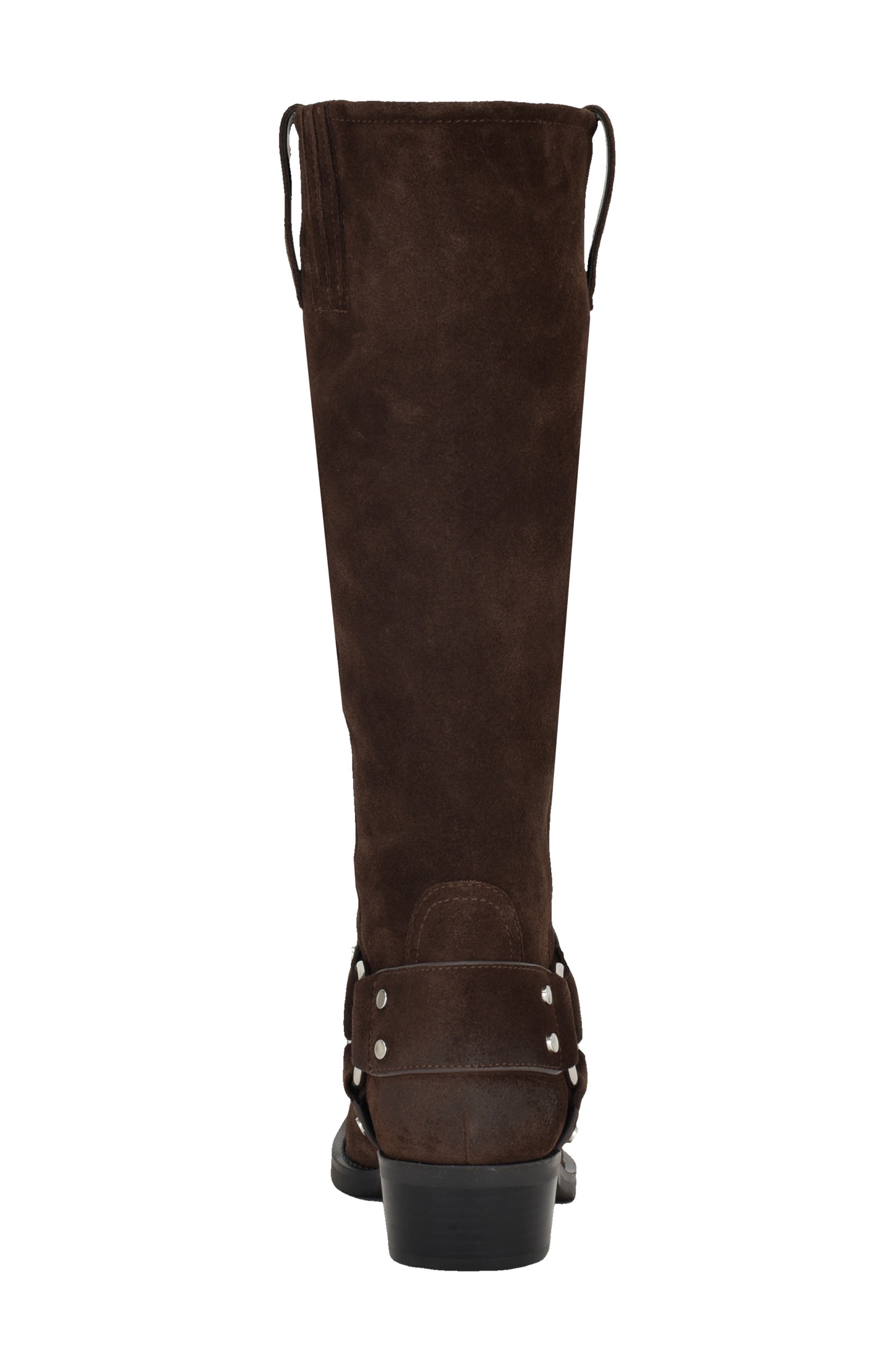 Felysse Harness Knee High Boot, Alternate, color, DARK BROWN 200