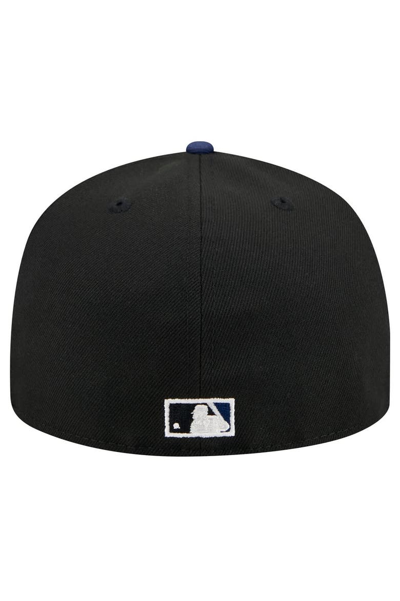 Men's New Era Black Chicago White Sox Shadow Stitch 59FIFTY Fitted Hat, Alternate, color, Black