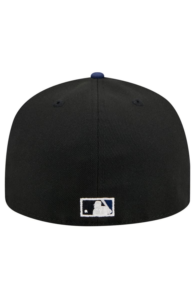 New Era Men's New Era Black Chicago White Sox Shadow Stitch 59FIFTY Fitted Hat, Alternate, color, Black