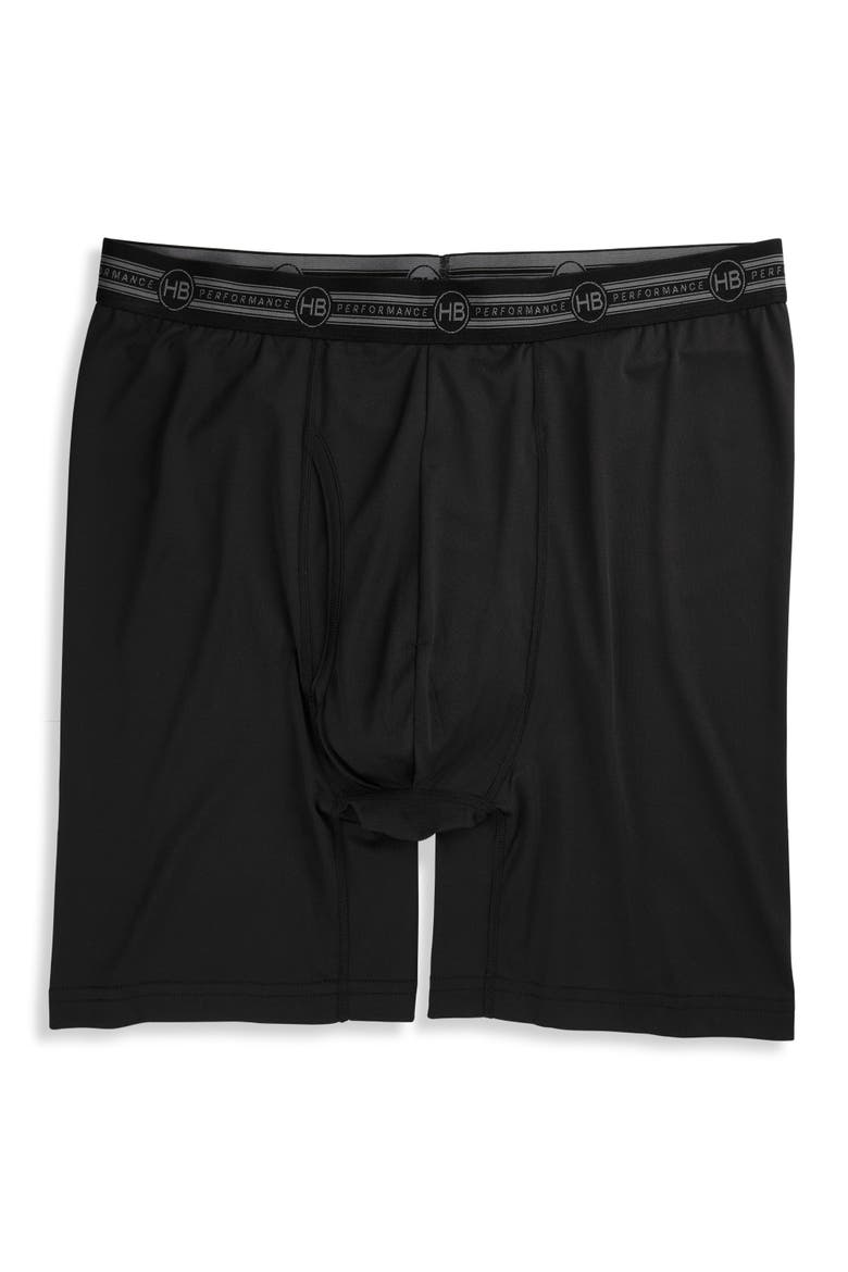 Performance Solid Boxer Brief, Alternate, color, BLACK
