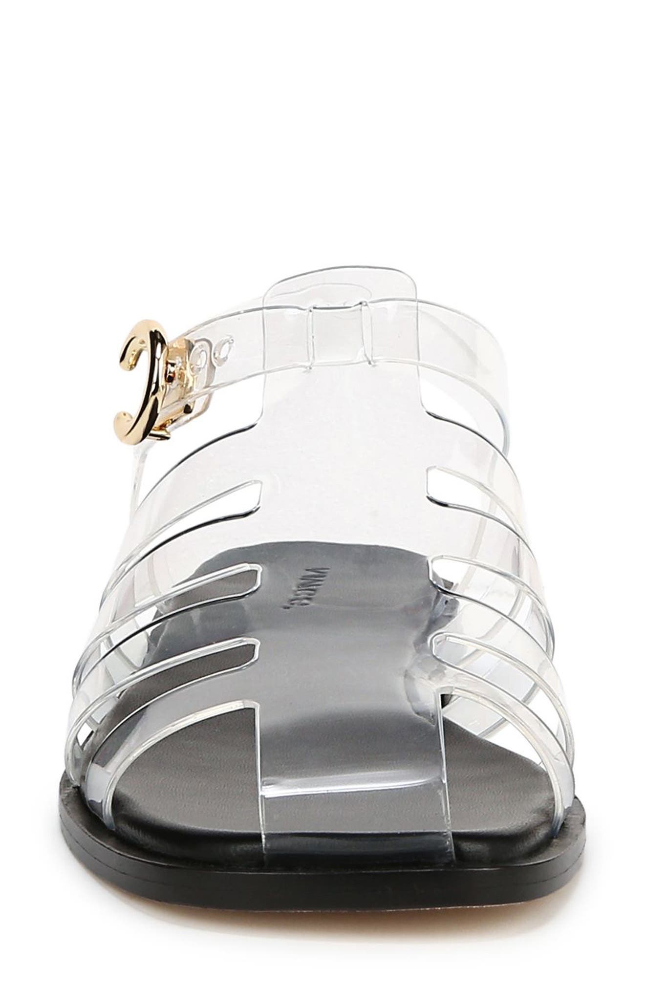 Vince Melina Jelly Ankle Strap Fisherman Sandal, Alternate, color, Clear