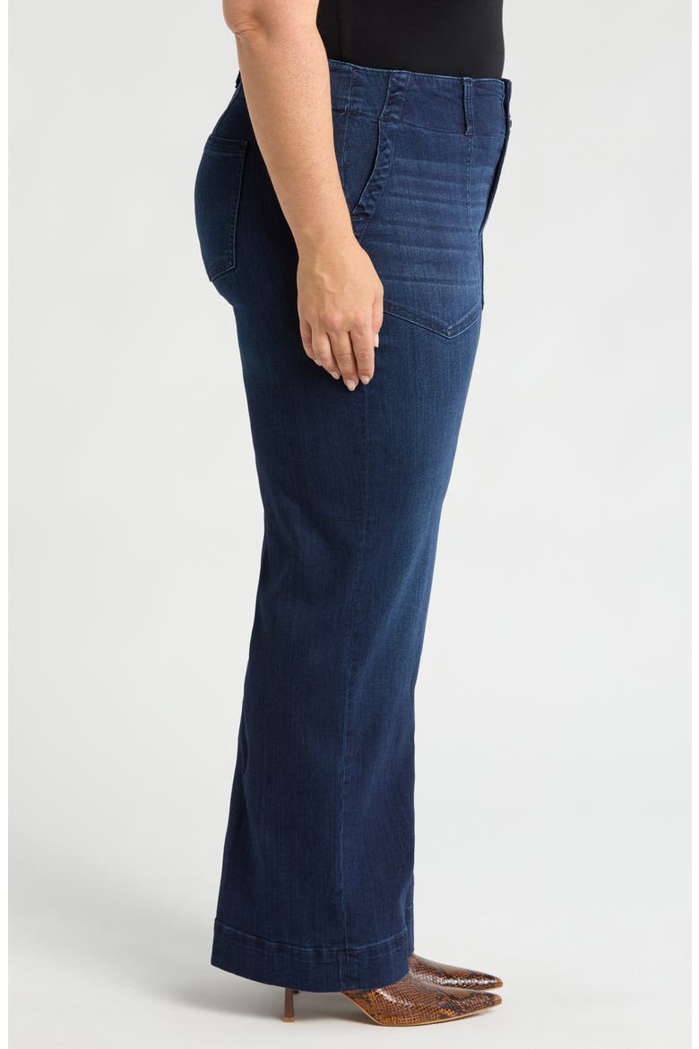 Hannah Patch Pocket Flare Jeans, Alternate, color, SUMMIT LAKE