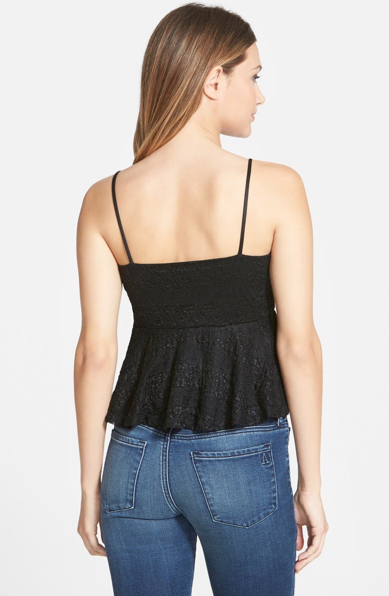 Frenchi <sup>®</sup> Lace Peplum Camisole, Alternate, color, 