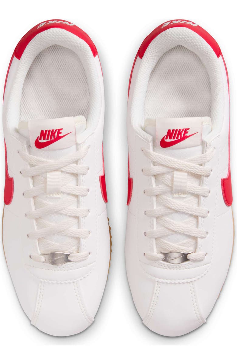 Nike Cortez Sneaker, Alternate, color, Sail/ Gum Yellow/ Red