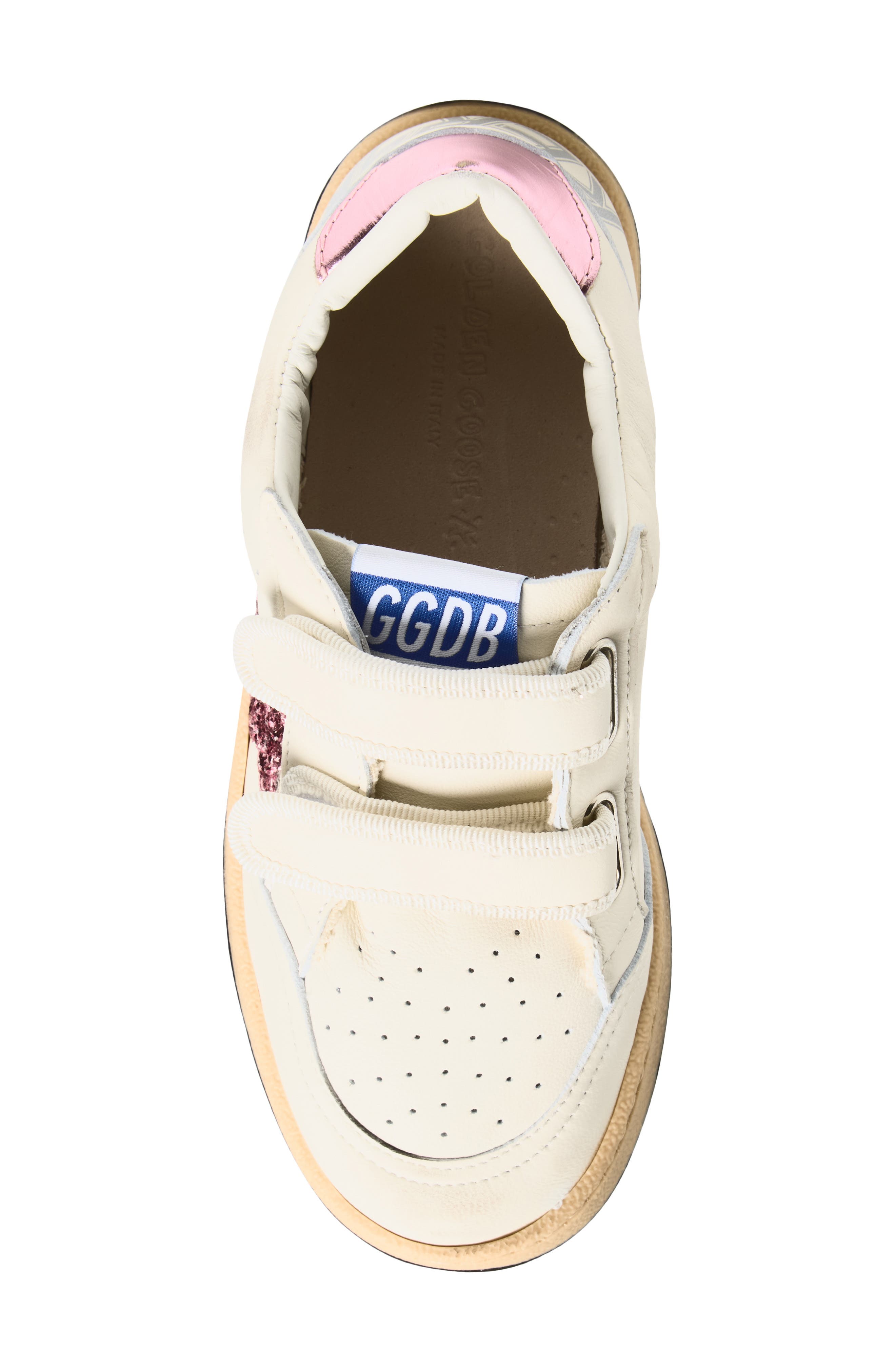 Golden Goose Kids' Ball Star Low Top Sneaker, Alternate, color, White/ Bubblegum/ Lilac