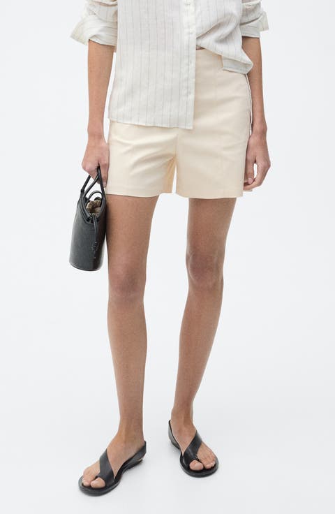 High Waist Cotton Shorts