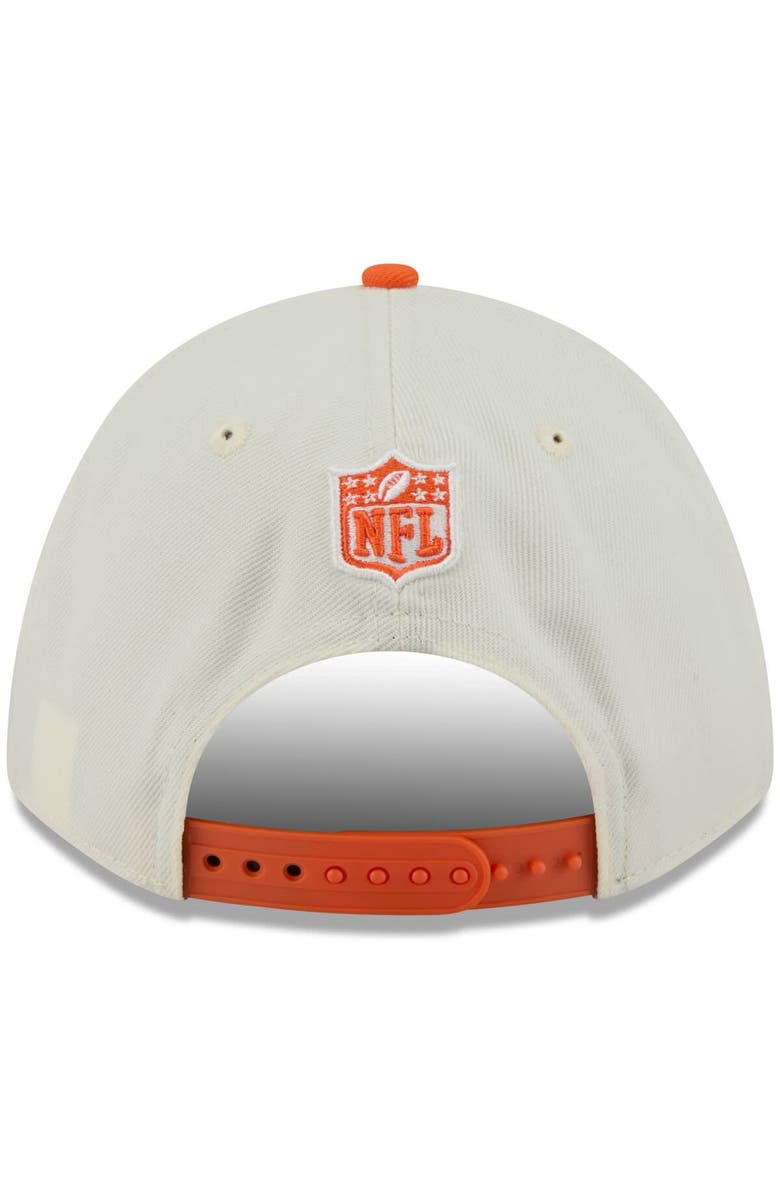 New Era Men's New Era Cream/Orange Denver Broncos 2025 NFL Draft 9FORTY A-Frame M-Crown Adjustable Hat, Alternate, color, Cream