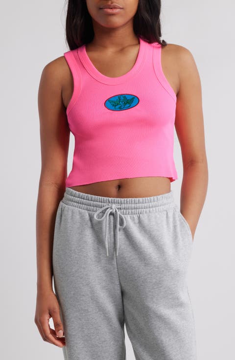 Bubble Gum Randy Logo Patch Crop Tank