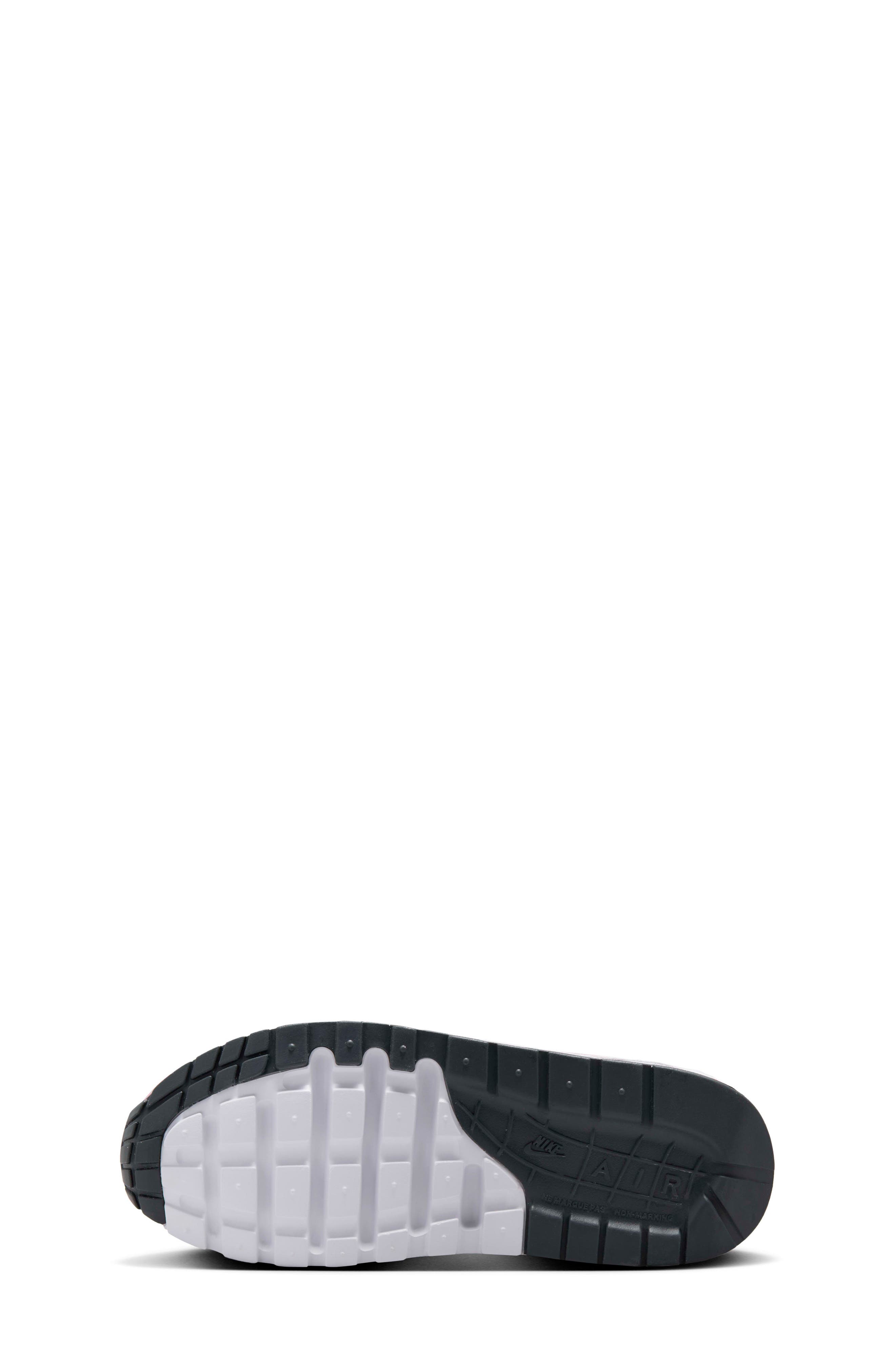 Nike Kids' Air Max 1 Sneaker, Alternate, color, Summit White/ Wolf Grey/ Grey